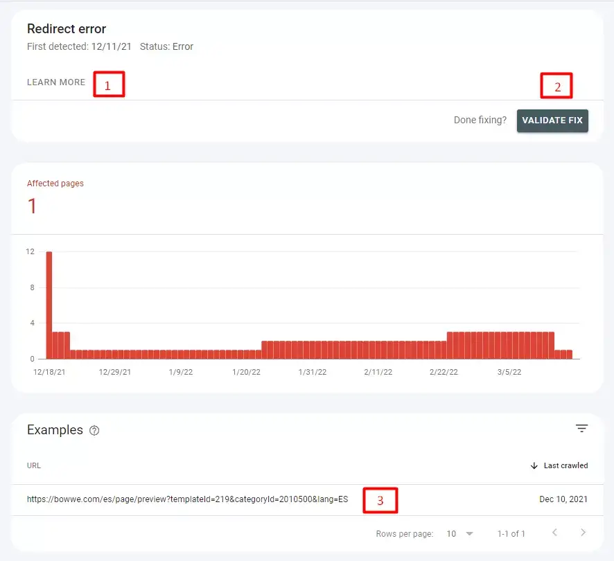 Скриншот Google Search Console № 6